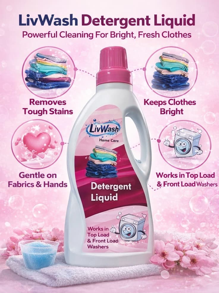 LivWash Detergent Liquid by LivWash Home Care