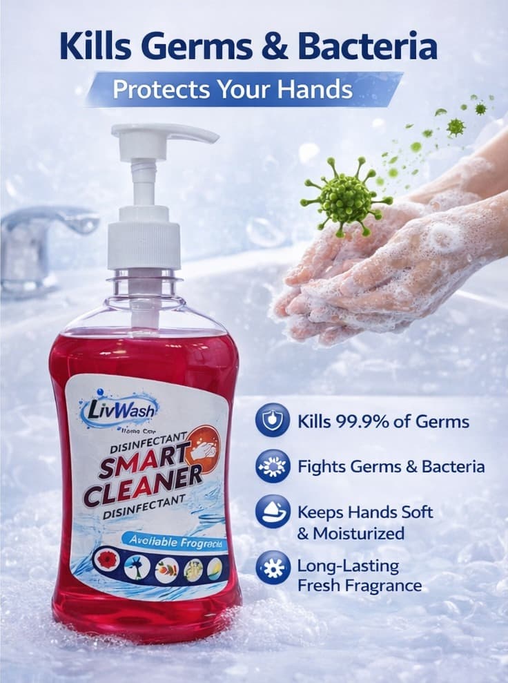 Smart Cleaner Disinfectant by LivWash Home Care